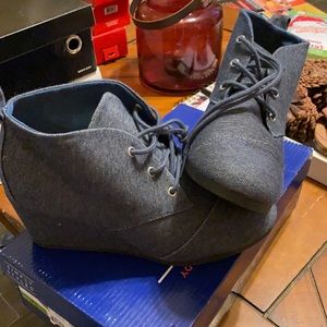 Brand new blue Jean booties